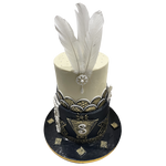 ELEGANT FEATHER OCCASION CAKE