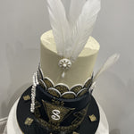 ELEGANT FEATHER OCCASION CAKE