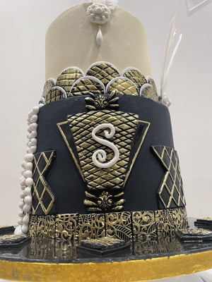 ELEGANT FEATHER OCCASION CAKE