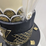 ELEGANT FEATHER OCCASION CAKE