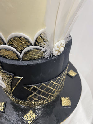 ELEGANT FEATHER OCCASION CAKE