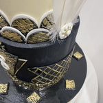 ELEGANT FEATHER OCCASION CAKE