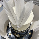 ELEGANT FEATHER OCCASION CAKE