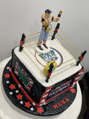 WWE THEMED CAKE