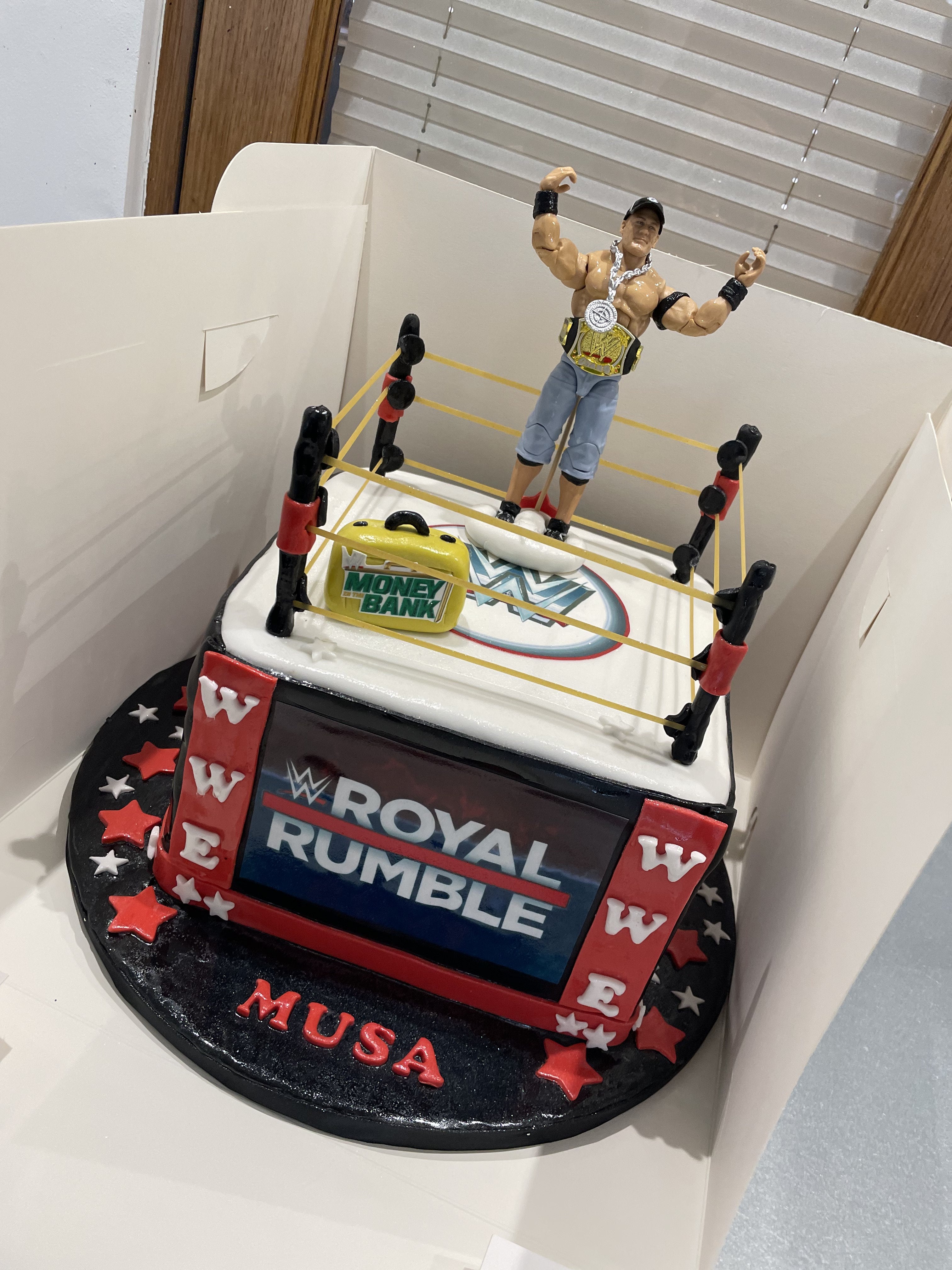 WWE THEMED CAKE