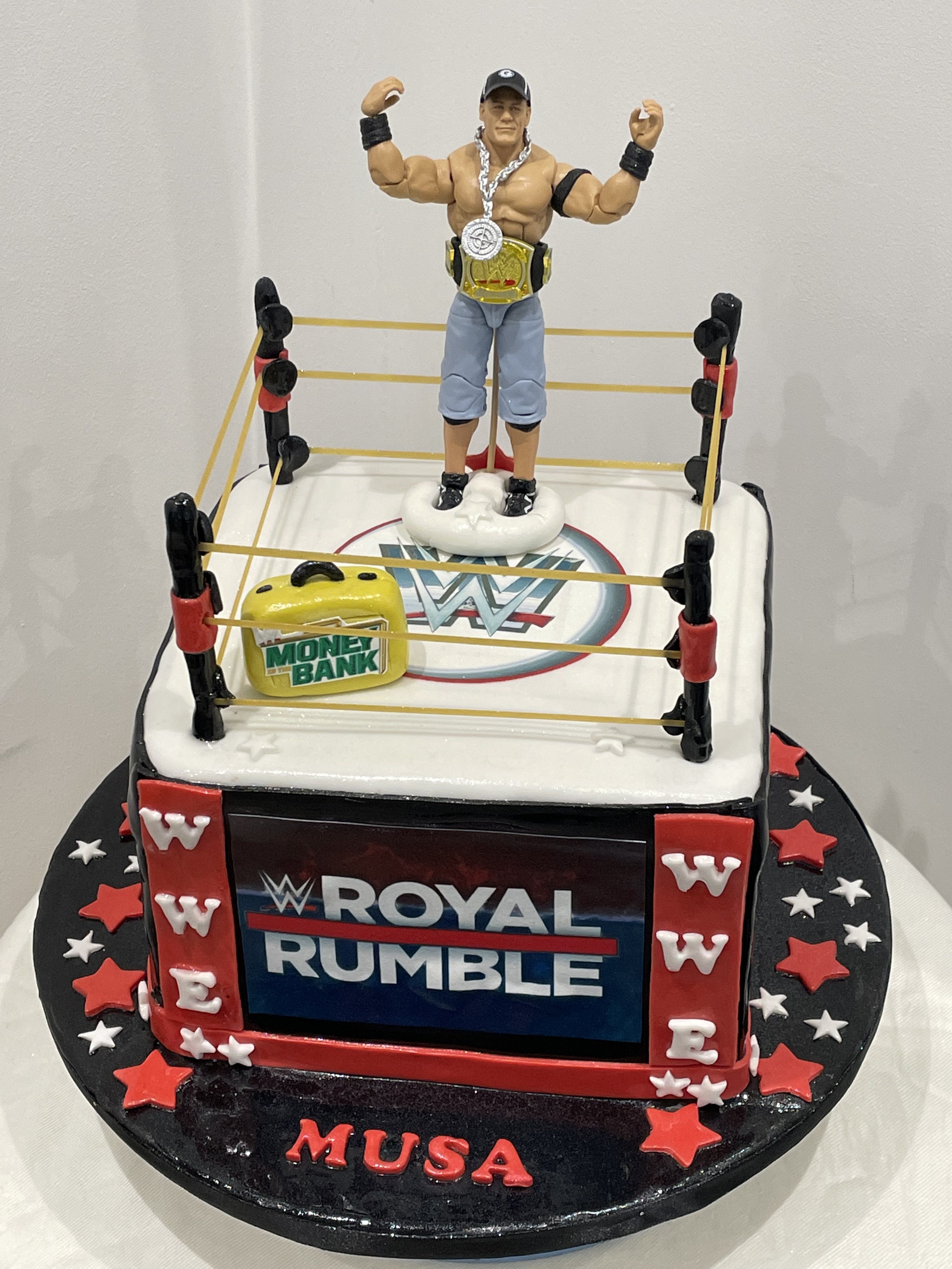 WWE THEMED CAKE