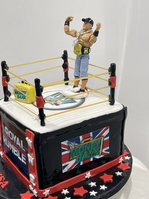 WWE THEMED CAKE
