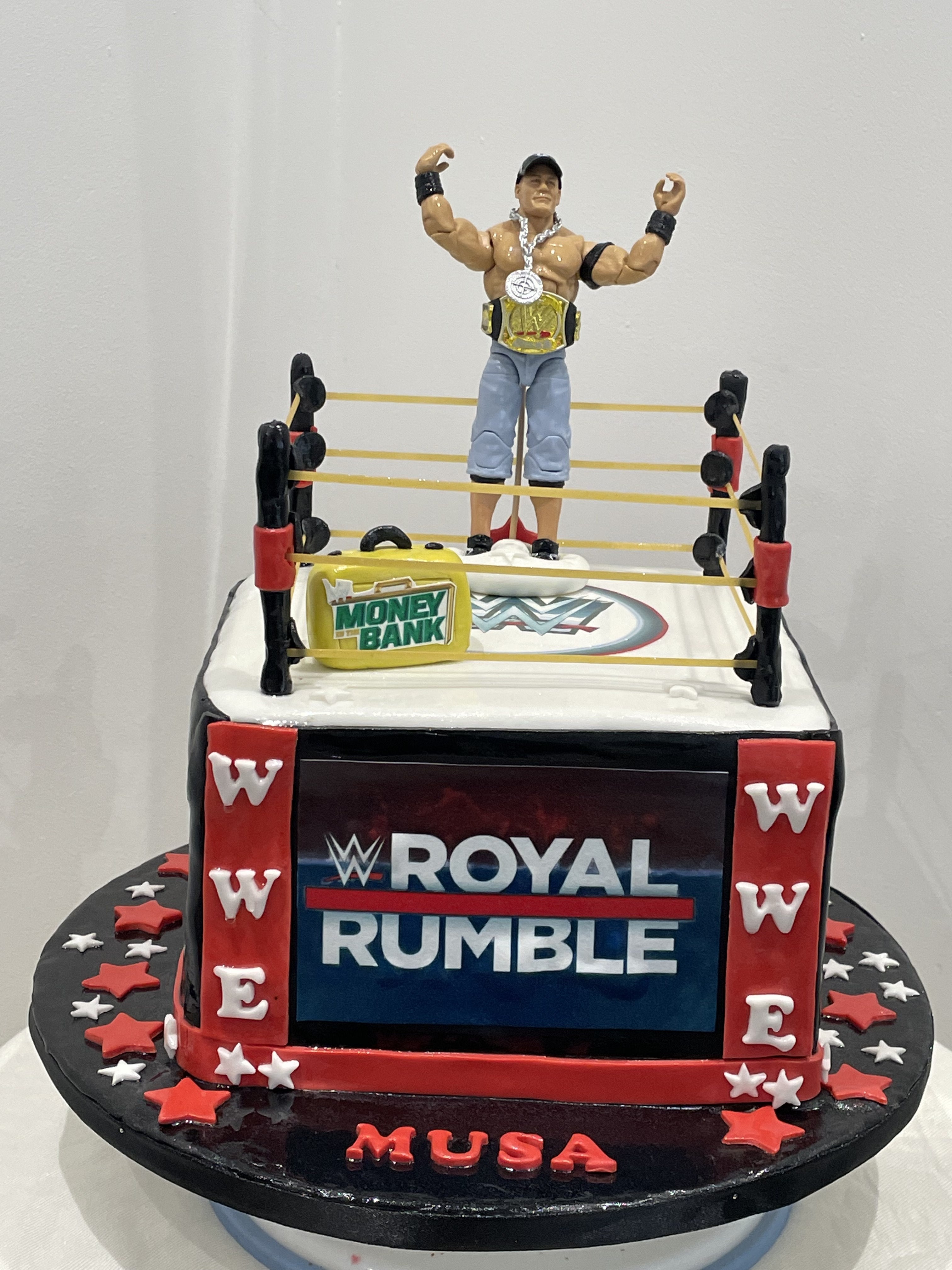 WWE THEMED CAKE