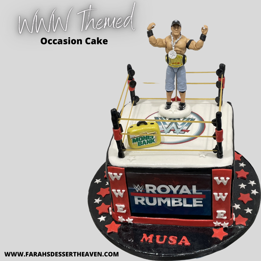 WWE THEMED CAKE