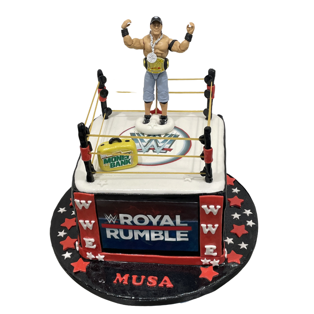 WWE THEMED CAKE