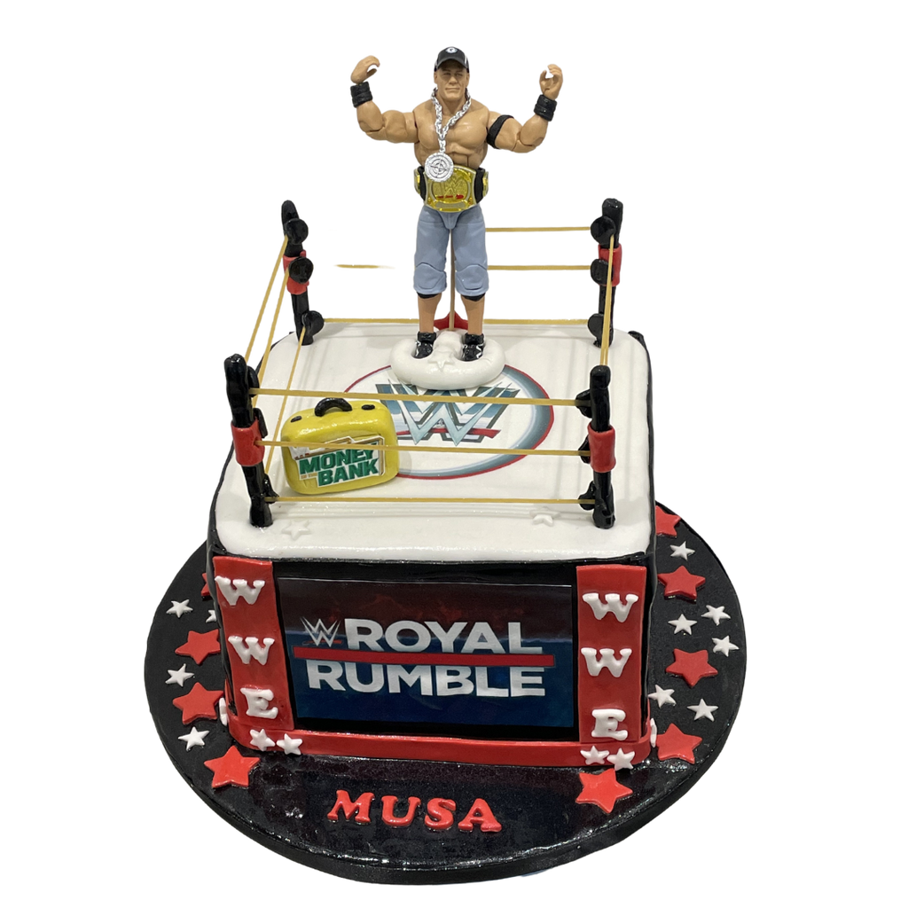 WWE THEMED CAKE