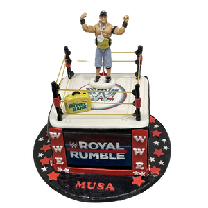 WWE THEMED CAKE