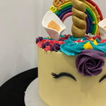 RAINBOW UNICORN CAKE