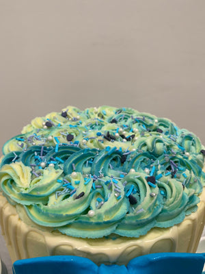 BABY BOY TIE & BOOTIES CAKE