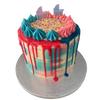 GENDER REVEAL DRIP CAKE