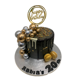 GOLD & SILVER BALL DOUBLE DRIP