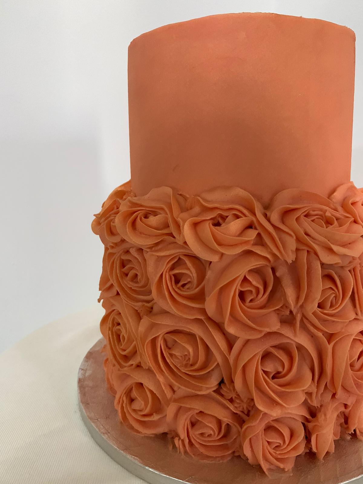 ROSETTE TIER CELEBRATION CAKE