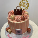 HANDBAG MACARON DRIP CAKE