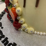 FRESH FRUIT BERRIES CHOC DRIP CAKE