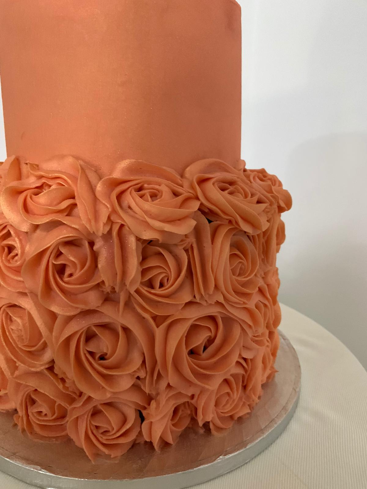 ROSETTE TIER CELEBRATION CAKE