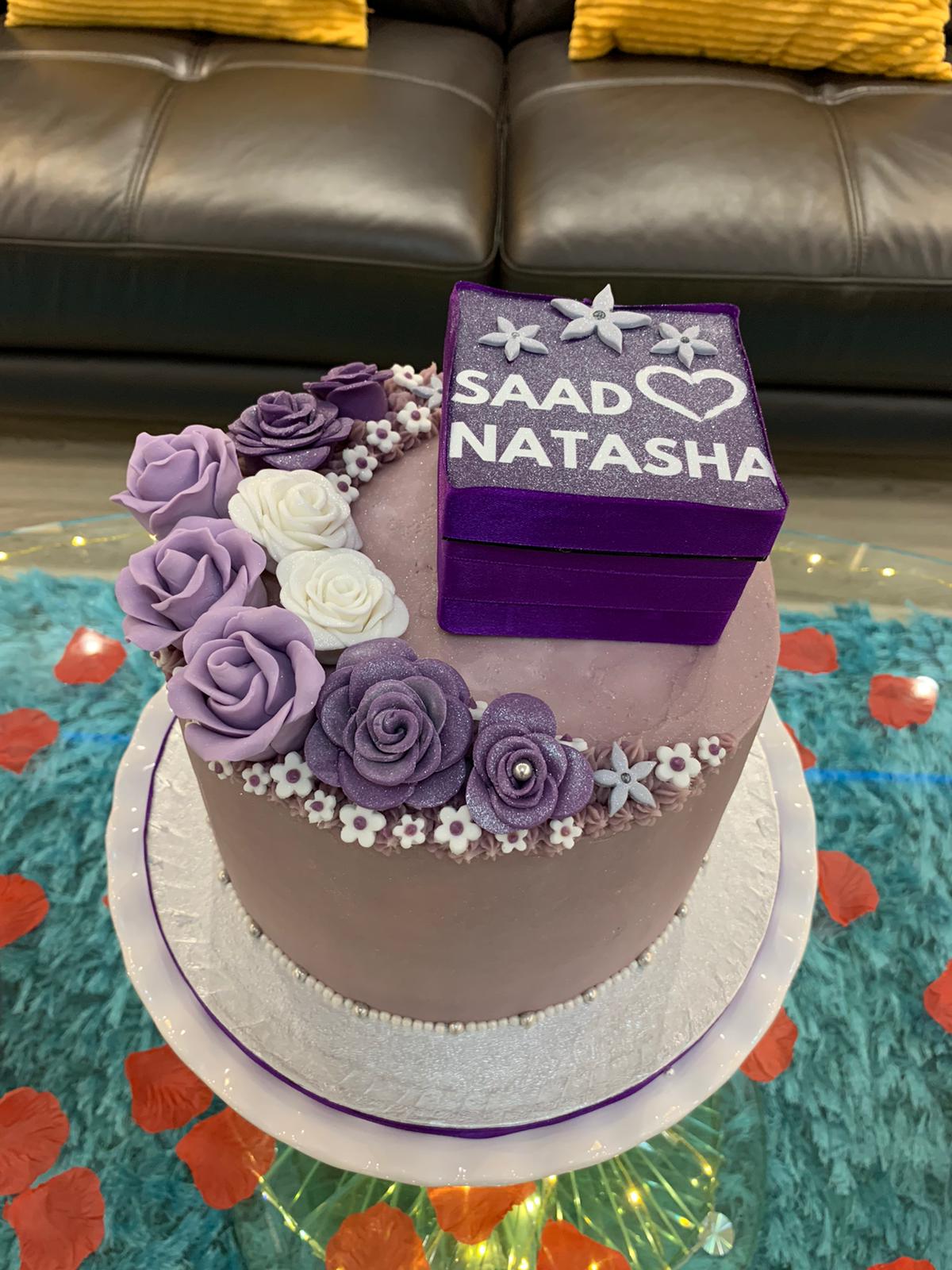 LILAC FLOWER CELEBRATION CAKE