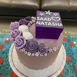LILAC FLOWER CELEBRATION CAKE