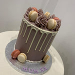 LILAC PEARL MACAROON DRIP CAKE