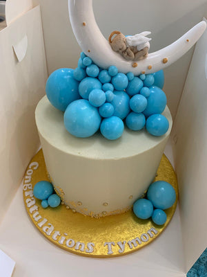WHITE MOON - CHRISTENING CAKE