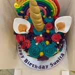 RAINBOW UNICORN CAKE