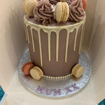 LILAC PEARL MACAROON DRIP CAKE