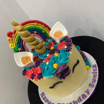 RAINBOW UNICORN CAKE