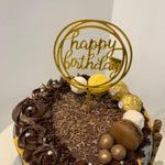 GOLD SILVER DOUBLE DRIP CAKE