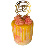 SUNSHINE AND ROSE DRIP CAKE