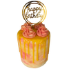 SUNSHINE AND ROSE DRIP CAKE