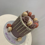 LILAC PEARL MACAROON DRIP CAKE