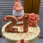 ROSE GOLD FRAME - TWO TIER CAKE