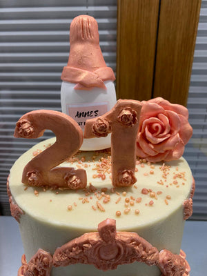 ROSE GOLD FRAME - TWO TIER CAKE