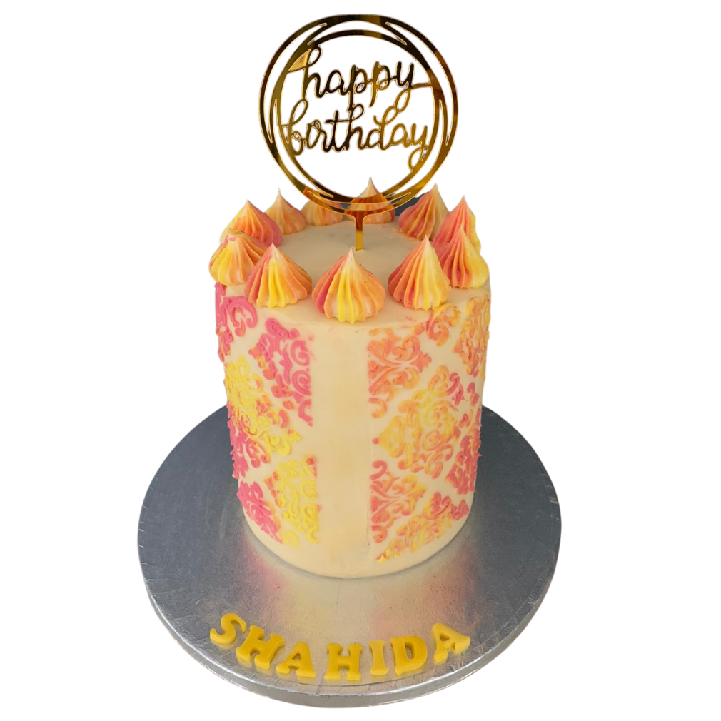 SUNSHINE PINK & YELLOW CAKE