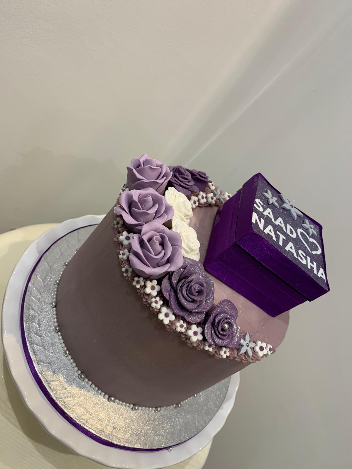 LILAC FLOWER CELEBRATION CAKE