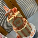 ROSE GOLD FRAME - TWO TIER CAKE