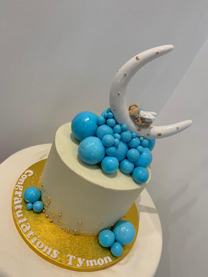 WHITE MOON - CHRISTENING CAKE