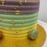 PASTEL GROOVE GOLD LEAF CAKE