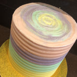 PASTEL GROOVE GOLD LEAF CAKE