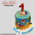 BABY SHARK THEME CAKE