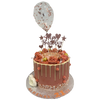 BALLOON & STARS WHITE DRIP CAKE