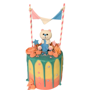BLANKET BEAR GENDER REVEAL CAKE