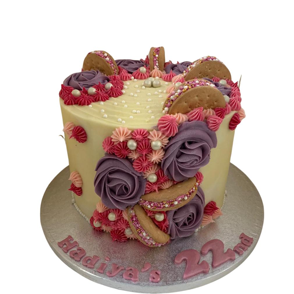 Rose Swirl Cake - Yellow By Mister Baker in Dubai | Joi Gifts