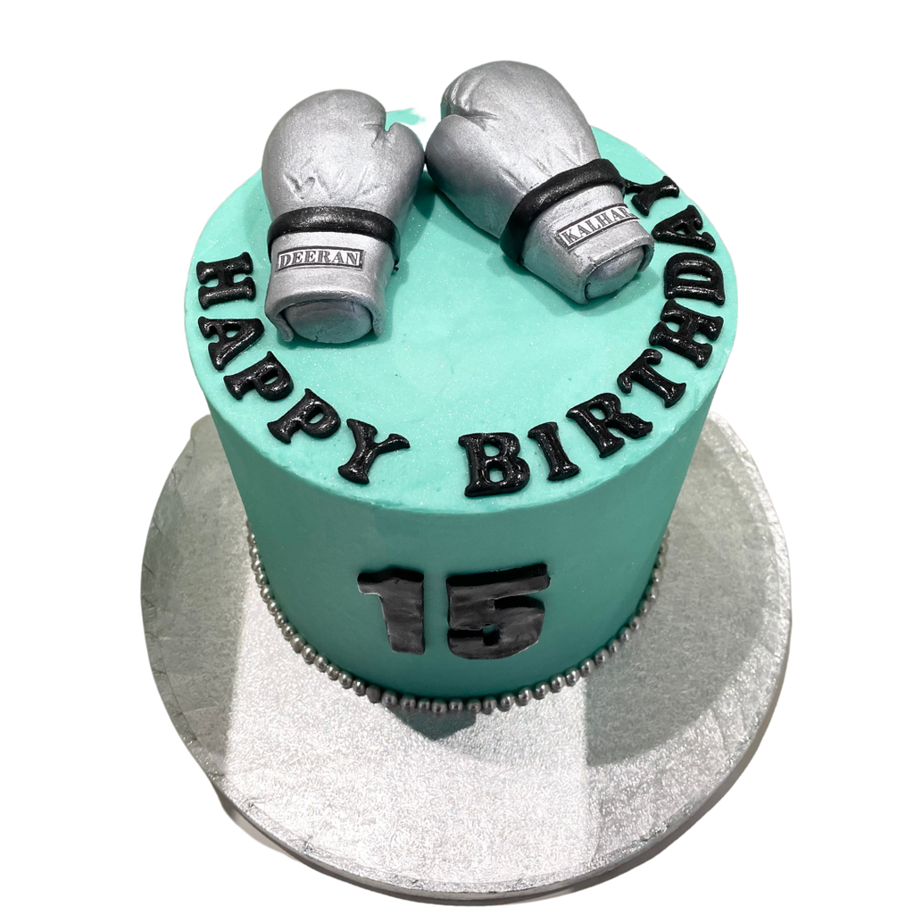 BOXING GLOVES THEME CAKE