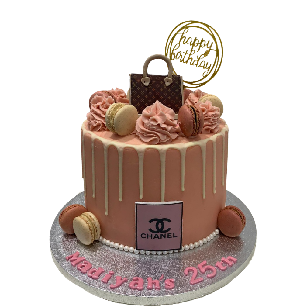 HANDBAG MACARON DRIP CAKE