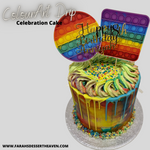 COLOUR ART DRIP OCCASION CAKE